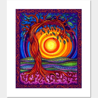 Tree of Life Swirly Posters and Art